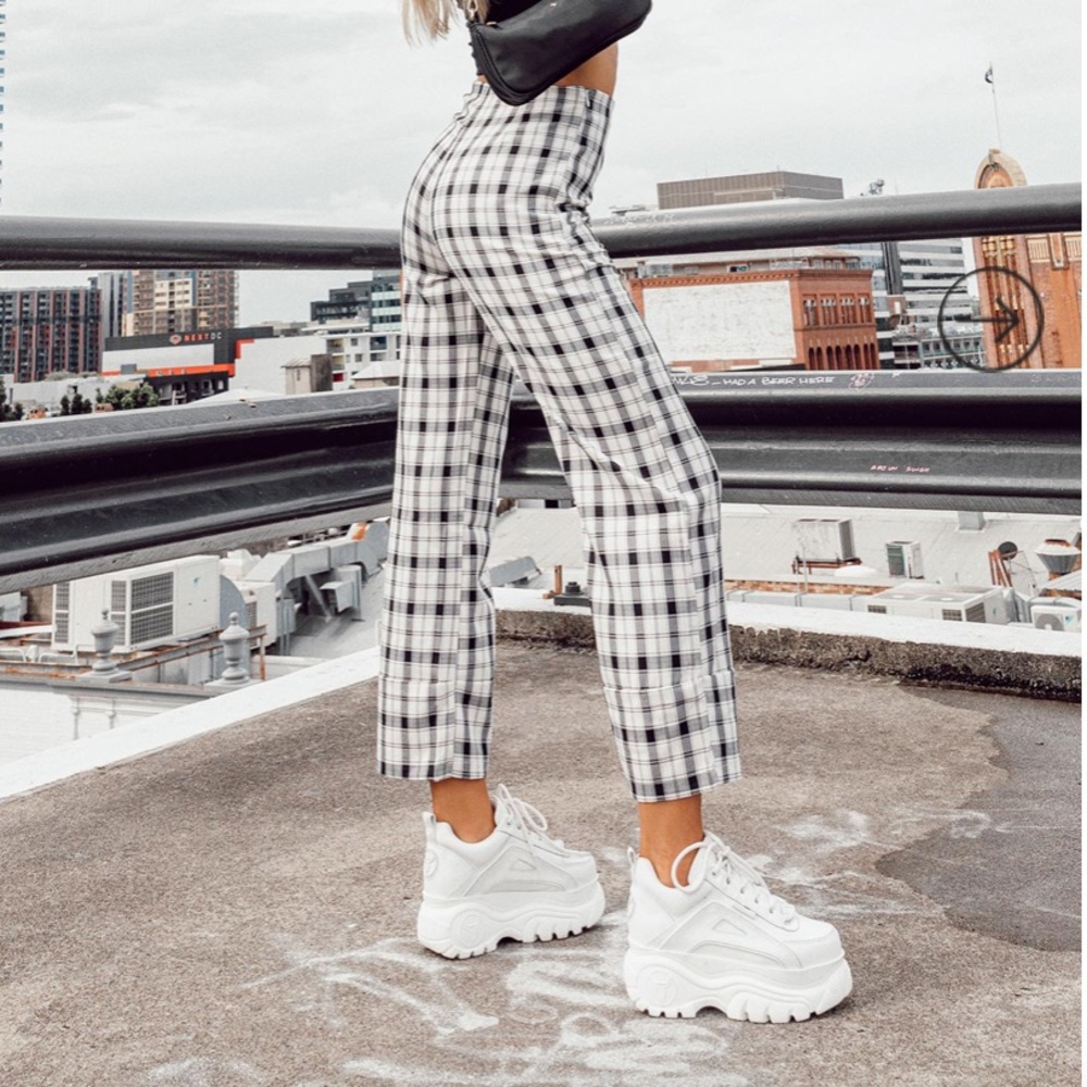 Princess Polly Euros Pants Black/White